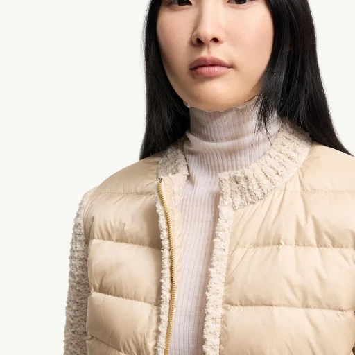Padded Zip-Up Cardigan