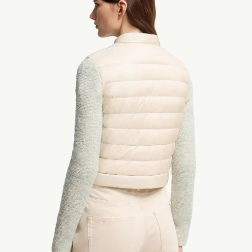Wool & Alpaca Blend Padded Zip-Up Cardigan