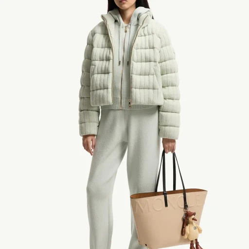 Wool & Cashmere Blend Padded Cardigan