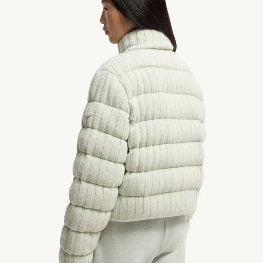 Wool & Cashmere Blend Padded Cardigan