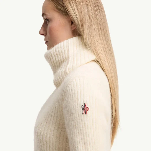 Wool & Mohair Blend Polo Neck Jumper
