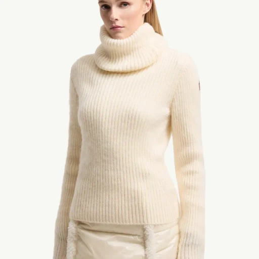 Wool & Mohair Blend Polo Neck Jumper