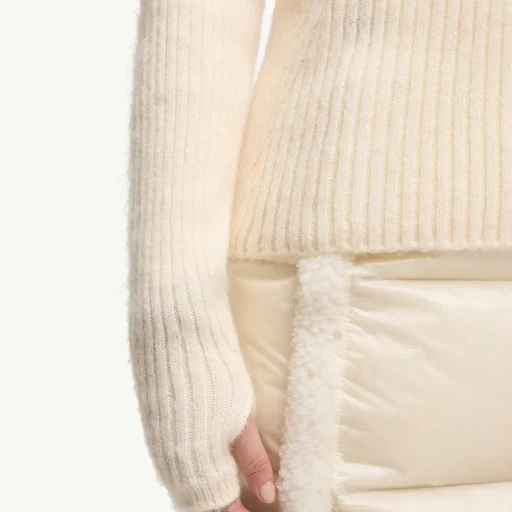 Wool & Mohair Blend Polo Neck Jumper