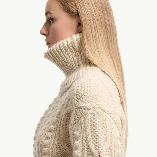 Wool & Mohair Blend Polo Neck Jumper
