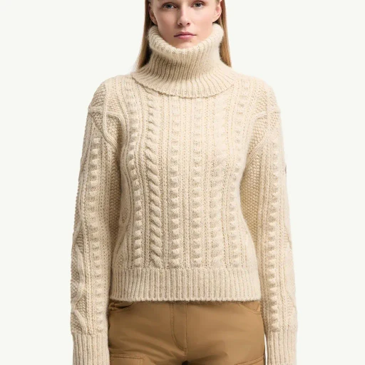 Wool & Mohair Blend Polo Neck Jumper
