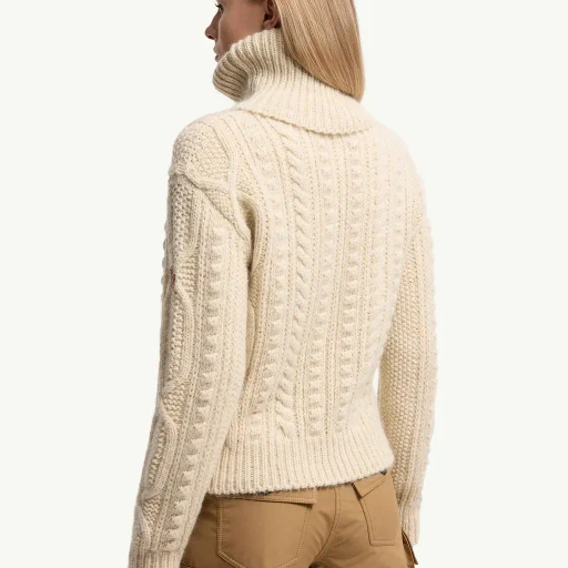 Wool & Mohair Blend Polo Neck Jumper
