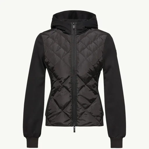Cotton Fleece Padded Zip-Up Hoodie