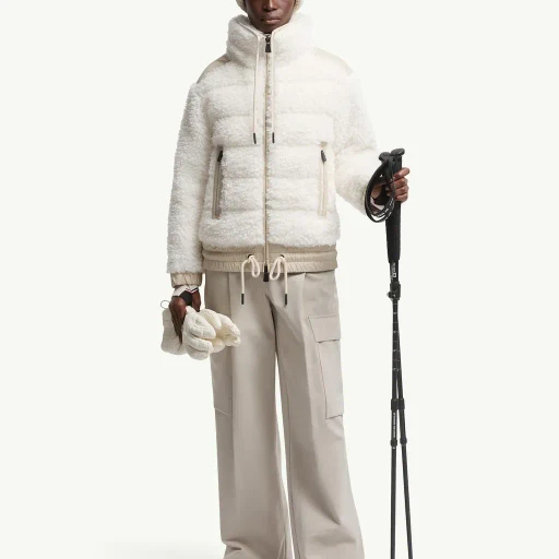 Padded Teddy Zip-Up Cardigan