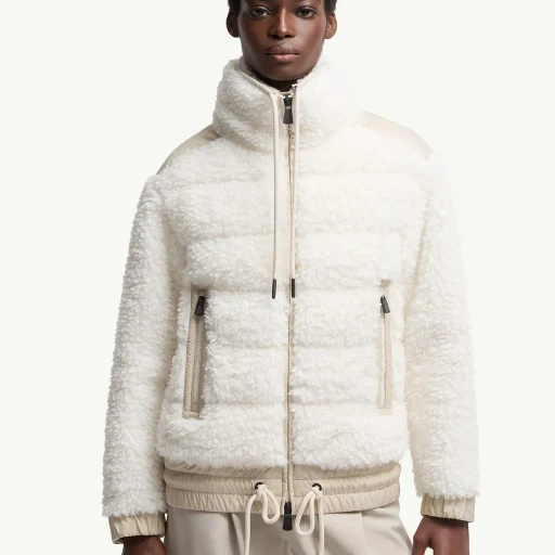 Padded Teddy Zip-Up Cardigan