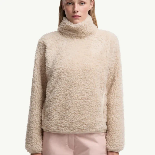 Teddy Polo Neck Sweatshirt