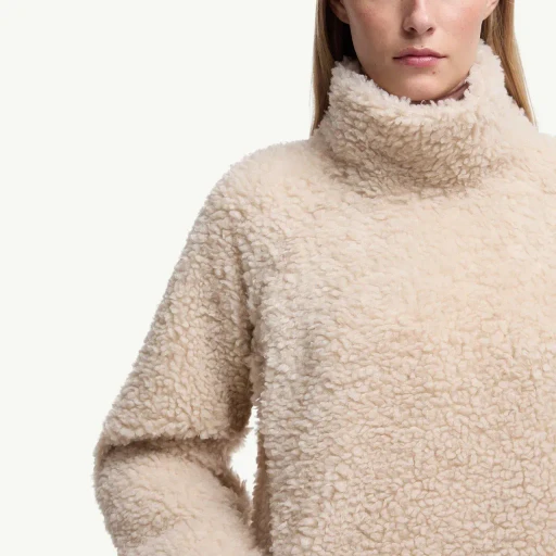 Teddy Polo Neck Sweatshirt