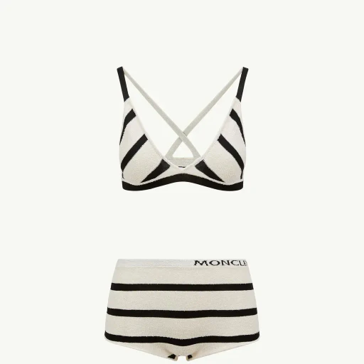Striped Bouclé Bikini