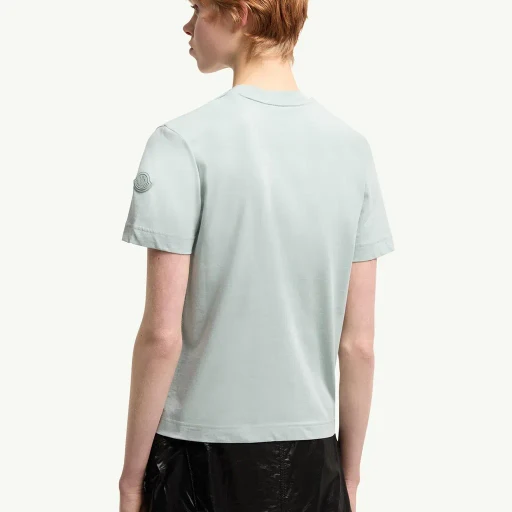 Cotton Jersey T-Shirt With Pleated Pocket