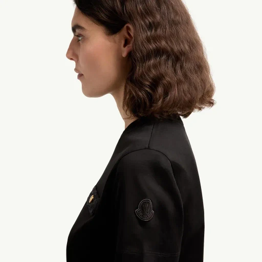 Cotton T-Shirt With Mock Pockets