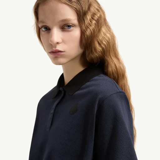 Cropped Cotton Piquet Polo Shirt