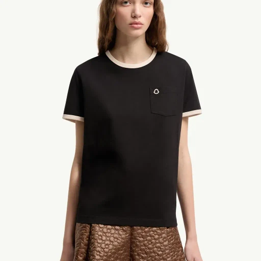 Embroidered Logo Cotton T-Shirt