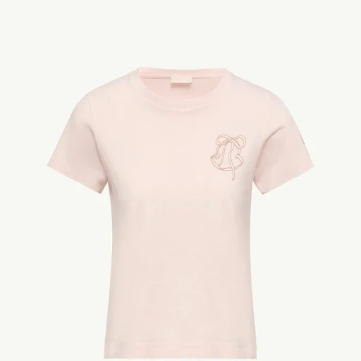 Embroidered Logo Cotton T-Shirt