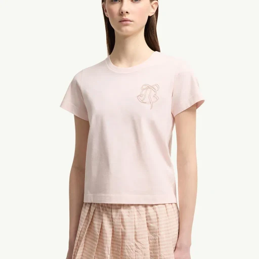 Embroidered Logo Cotton T-Shirt