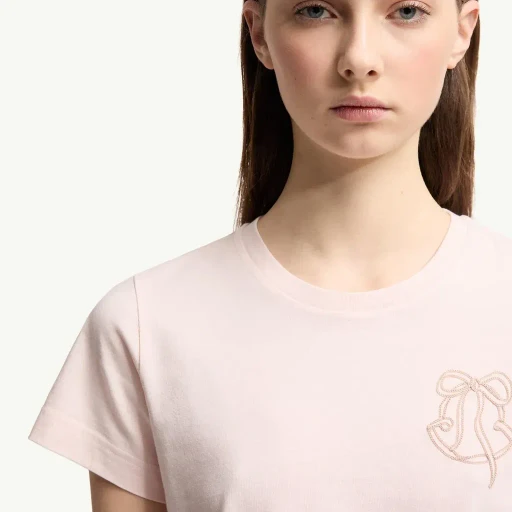 Embroidered Logo Cotton T-Shirt