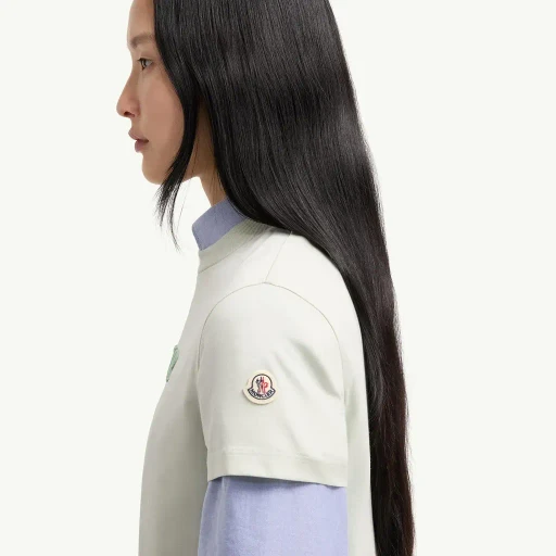 Embroidered Tonal Logo Cotton T-Shirt