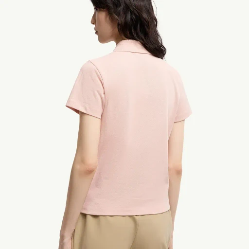 Heart Logo Patch Cotton Piquet Polo Shirt