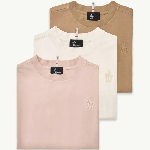Logo Patch Cotton Blend T-Shirt