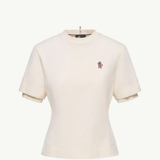 Logo Patch Cotton Blend T-Shirt
