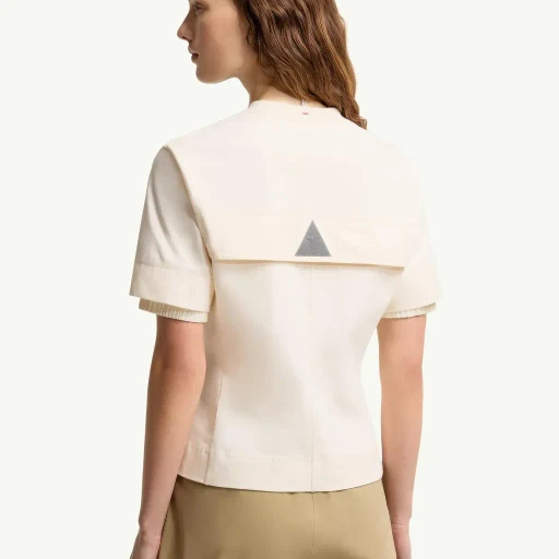 Logo Patch Cotton Blend T-Shirt