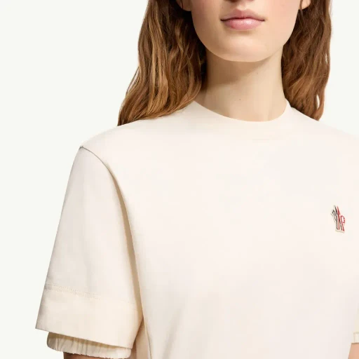 Logo Patch Cotton Blend T-Shirt