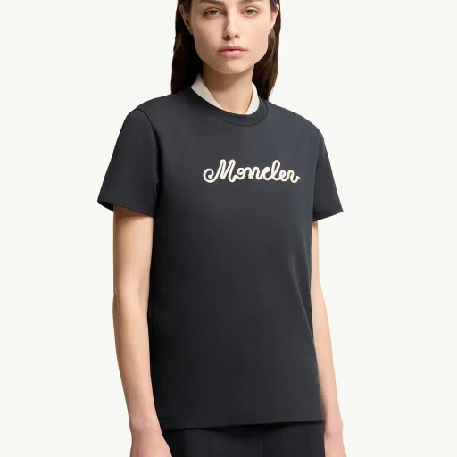 Logo Embroidery Cotton T-Shirt