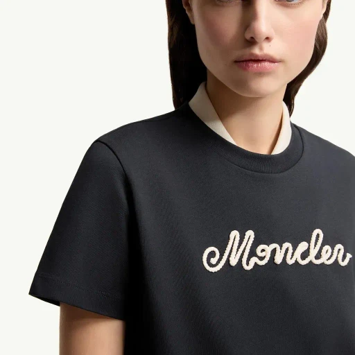 Logo Embroidery Cotton T-Shirt