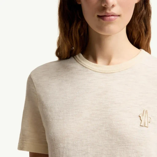 Logo Patch Cotton T-Shirt