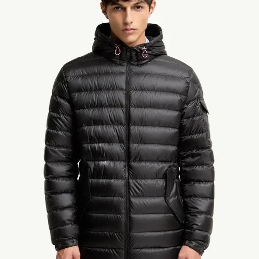 Oahu Hooded Mid-Length Down Parka Jacket