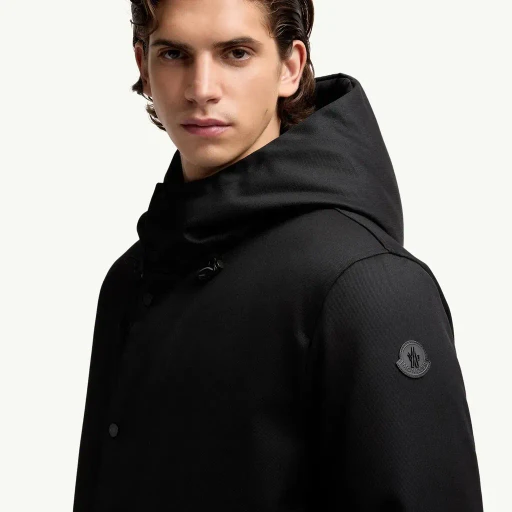 Merri Reversibe Wool Hooded Mid-Length Down Jacket