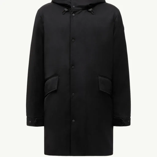 Merri Reversibe Wool Hooded Mid-Length Down Jacket
