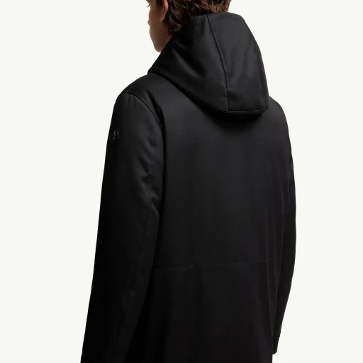 Merri Reversibe Wool Hooded Mid-Length Down Jacket