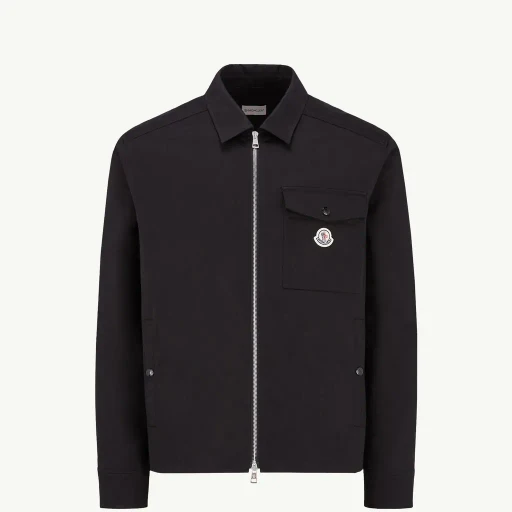 Cotton Blend Gabardine Shirt Jacket