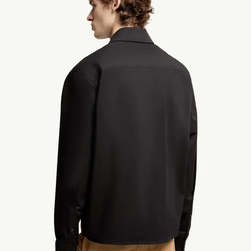 Cotton Blend Gabardine Shirt Jacket