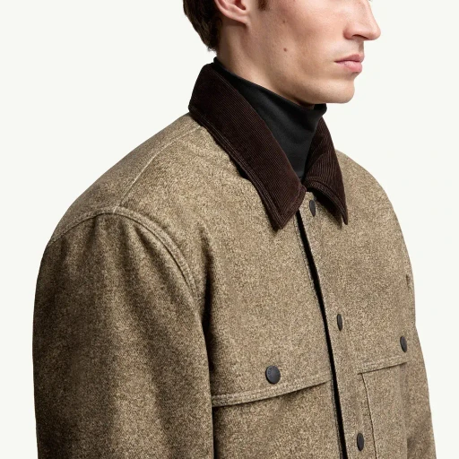 Kalinzu Cotton Moleskin Short Down Jacket
