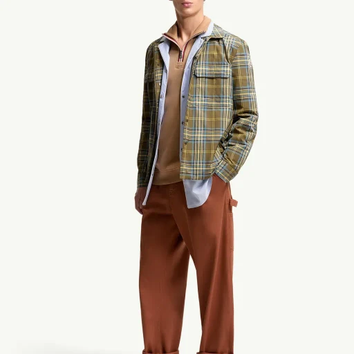 Monogram Checked Shirt Jacket