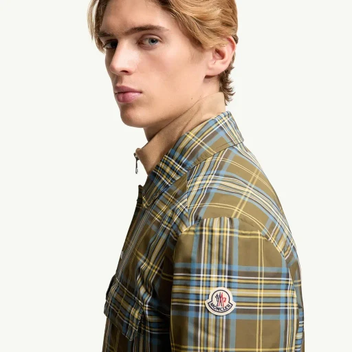Monogram Checked Shirt Jacket