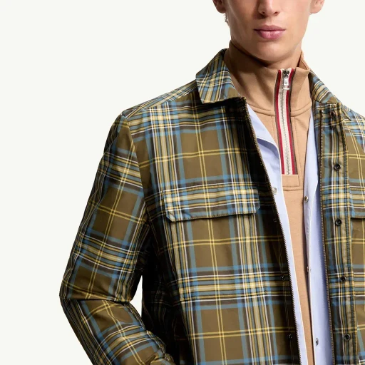 Monogram Checked Shirt Jacket