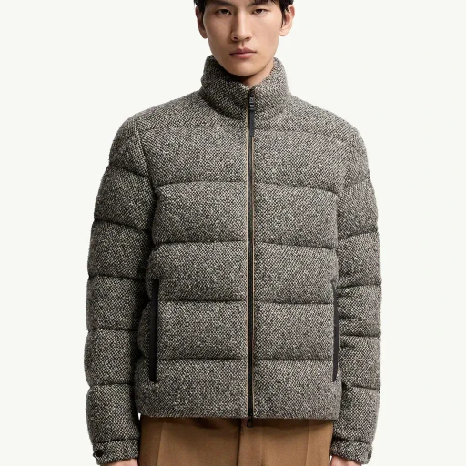 Agde Wool Blend Short Down Jacket