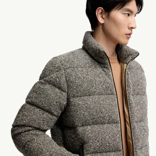 Agde Wool Blend Short Down Jacket