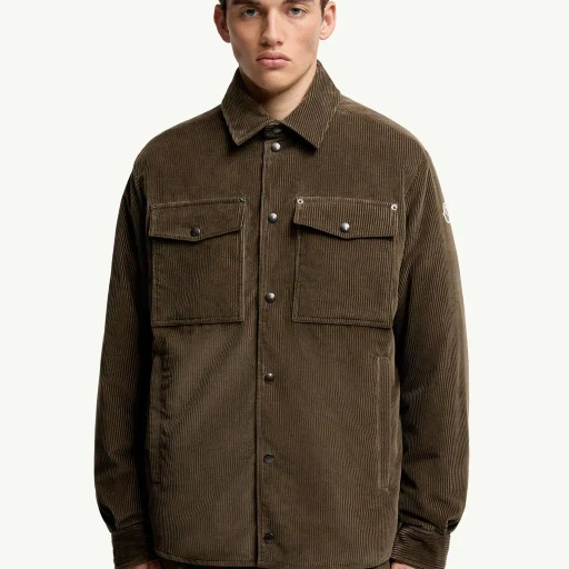 Ambroisie Corduroy Down Shirt Jacket