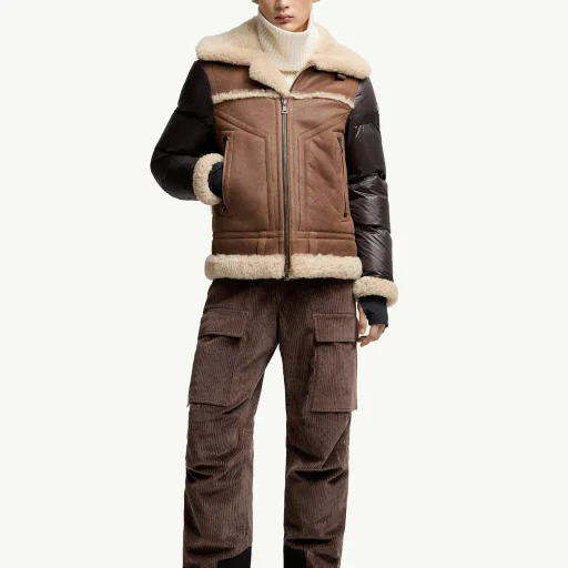 Argens Shearling & Nappa Down Jacket
