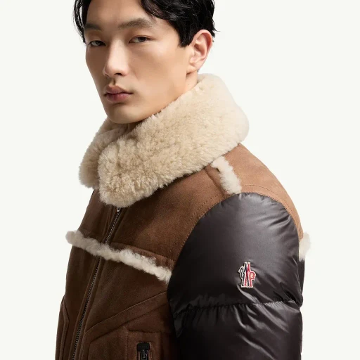 Argens Shearling & Nappa Down Jacket