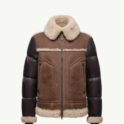 Argens Shearling & Nappa Down Jacket
