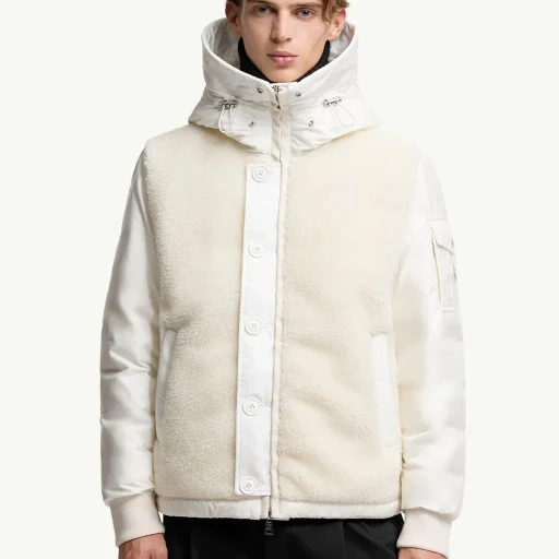 Auvurgne Hooded Teddy Short Down Jacket