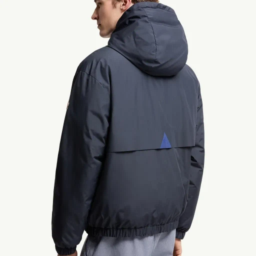 Berguns Reversible Hooded Down Bomber Jacket